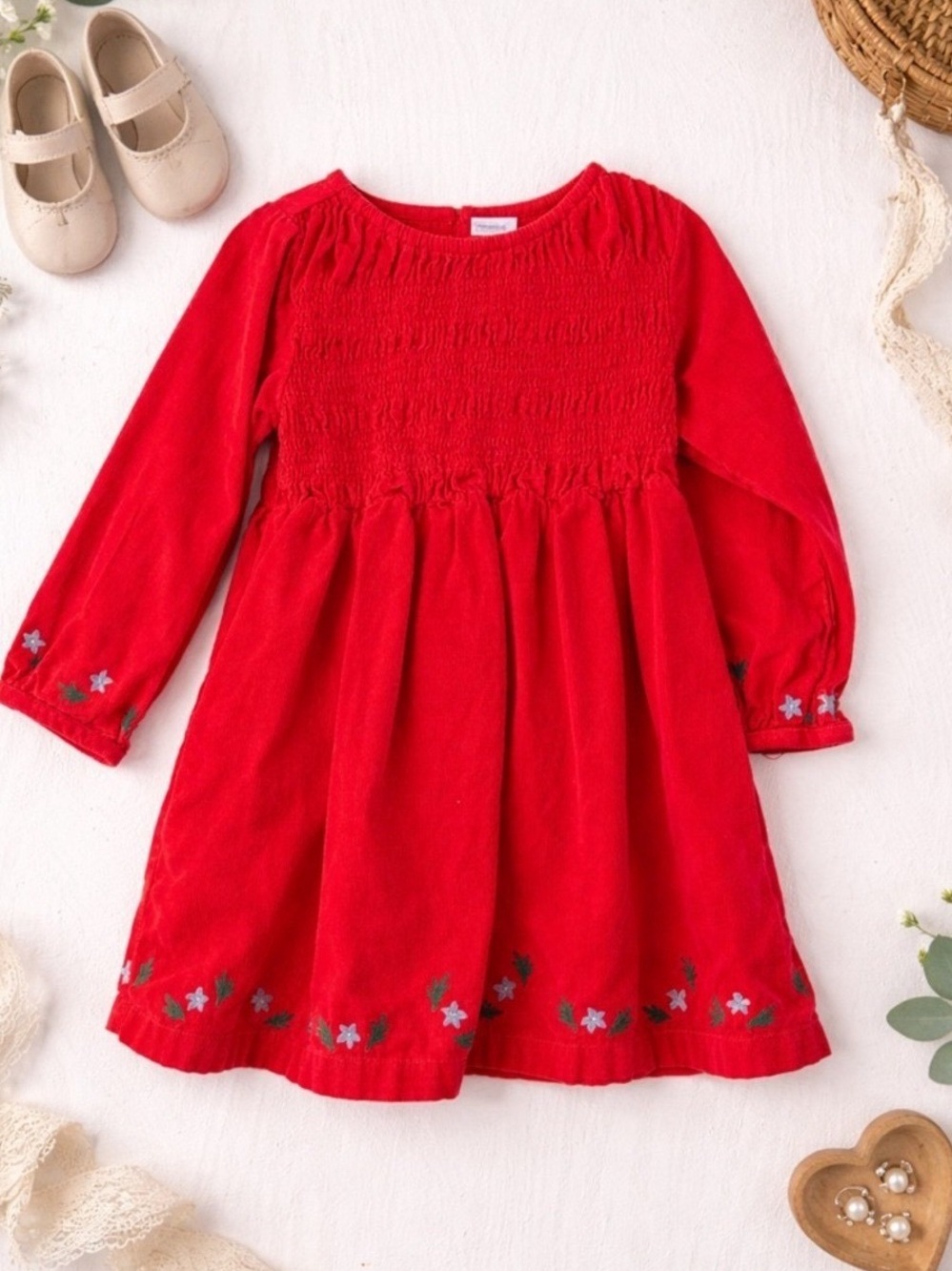 Hanna Andersson Corduroy Smocked Dress
